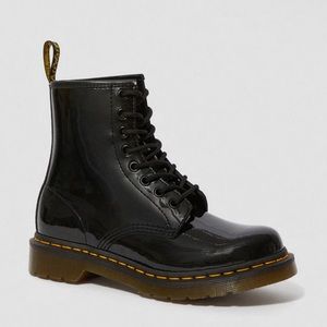 Dr. Martens 1460w Black Patent Lamper Boots
